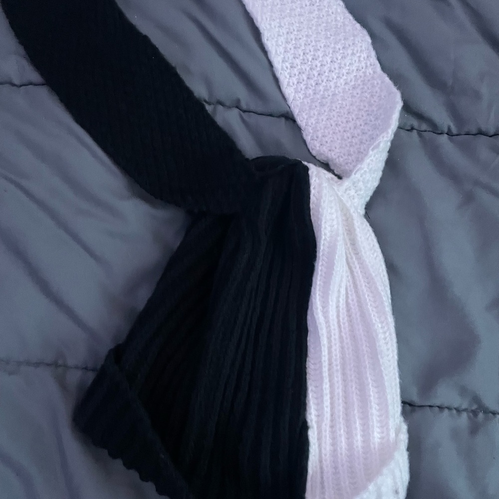 Black and White Bunny Beanie